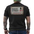 Bakertreet W1 London England Old Rustedstreet サインtシャツ メンズTシャツ バックプリント