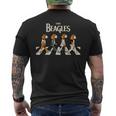 The Beagles Cover Cuteintage Beagle Dog Lover メンズTシャツ バックプリント