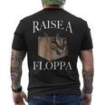 Big Floppa カラカルキャットミーム Raise A Floppa 長袖tシャツ メンズTシャツ バックプリント
