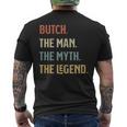 Butch The Man Myth And Legend ファニーネーム カスタマイズ可 メンズTシャツ バックプリント