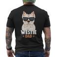 Cane Del Papà Di West Highland Terrier T-shirt da uomo con stampa posteriore