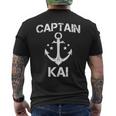 Captain Kai ファニーバースデー 名前入りボートギフト カスタマイズ可 メンズTシャツ バックプリント