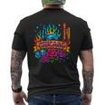Chicago Rainbow City Retro Tattoo Aesthetic Men's Back Print T-Shirt