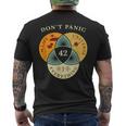 Don't Panic Life Universe Everything 42F 宇宙愛好家 メンズTシャツ バックプリント