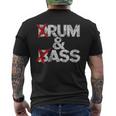 Drum And Bass Rum & Assintage メンズTシャツ バックプリント