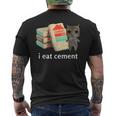 I Eat Cement 猫シャツ キッズ 面白い ダンク 猫 ミーム メンズTシャツ バックプリント