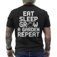 Eatleep Grow A Garden Repeat 面白い ガーデニング ゲーム メンズTシャツ バックプリント