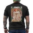 F Champenois Imprimeur-Editeur By Alphonse Mucha メンズTシャツ バックプリント