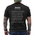 Fun Doctor Definition 医師シャツ 外科医へのギフトに メンズTシャツ バックプリント