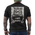 Cats Picture I Hate Peopleaying メンズTシャツ バックプリント