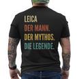 German First Name Leica メンズTシャツ バックプリント