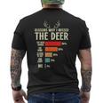 Hunter Reasons Why I Missed The Deer Hunting Men's T-shirt Back Print