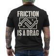 Physics Friction Is A Drag PunメンズTシャツ バックプリント