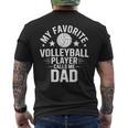 Giocatore Di Pallavolo Papà Pallavolo Divertente T-shirt da uomo con stampa posteriore