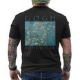 Gogh With The Flow アーモンドブロッサム ヴァン・ゴッホの絵画 メンズTシャツ バックプリント