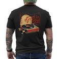 Groove On レトロビニールジャム、レトロビニールレコード メンズTシャツ バックプリント