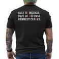 Gulf Of Mexico Dept Of Defense Kennedy Center Men's T-shirt Back Print Gulf Of Mexico Dept Of Defense Kennedy Center Men's T-shirt Back Print