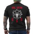 Hailatan 666 バフォメット ペンタグラム ルシファー オカルトサタニック メンズTシャツ バックプリント