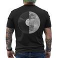 Half Mooninyl Record – Music Lover Lunar Graphic メンズTシャツ バックプリント