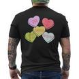 Heart Candy Forensics Science Valentines Scene Investigation Men's Back Print T-Shirt