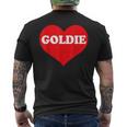 I Heart Goldie I Love Goldie カスタマイズ可 メンズTシャツ バックプリント
