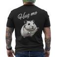 Hug Me ジャンガリアンハムスター アートデザイン 可愛い おしゃれ 動物 齧歯類 メンズTシャツ バックプリント