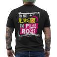 I'm Not Cute I'm Punk Rock パンクロッカー用 メンズTシャツ バックプリント