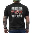I'm Not Old I'm Classic レトロ フォード シェルビー コブラ マッスルカー メンズTシャツ バックプリント