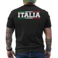Italia Italian Flag Map Shield Badge Italy Sports Soccer Fan Men's Back Print T-Shirt Italia Italian Flag Map Shield Badge Italy Sports Soccer Fan Men's Back Print T-Shirt