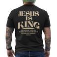Jesus Is King Bibleerse John 14 メンズTシャツ バックプリント