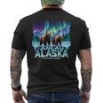 Juneau Alaska Bear Northern Lights Men's T-shirt Back Print