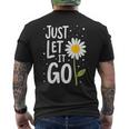 Just Let It Go やる気を起こさせるインスピレーションを与えるギフト 男女兼用 メンズTシャツ バックプリント