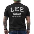 Lee Massachusetts Ma ビンテージ スポーツ 確立されたデザイン 長袖tシャツ メンズTシャツ バックプリント