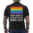 Lgbt More Equality More Lovetシャツ Lgbtq ゲイ レズビアン Lgbt メンズTシャツ バックプリント