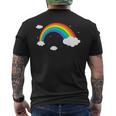 Lgbtプライドレインボー メンズTシャツ バックプリント