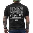 Living Water Eternal Life John 4 メンズTシャツ バックプリント