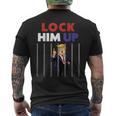 Lock Him Up Anti Trump Political メンズTシャツ バックプリント