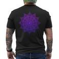 Lotus Mandala Buddha Zen Art Succulent Botanical Boho Men's Back Print T-Shirt
