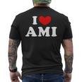 I Love Ami 私は愛する Ami メンズTシャツ バックプリント