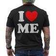 I Love Me シャツ Y2k ジョーク I Heart Me Love Myself Maine メンズTシャツ バックプリント