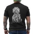 Mater Dolorosa 悲しみの聖母 聖母マリア カトリック メンズTシャツ バックプリント