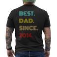 Miglior Papà Dal 2014 Regali Per La Festa Del Papà T-shirt da uomo con stampa posteriore