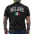 Milano Italia Flag Of Italy Classic メンズTシャツ バックプリント