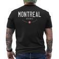 Montreal Quebec Canada メンズTシャツ バックプリント