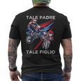 Motocross Papà Figlio Padre Enduro Moto T-shirt da uomo con stampa posteriore