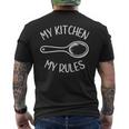 My Kitchen My Rules Foodie Chef Cookギフト メンズ レディース キッズ メンズTシャツ バックプリント