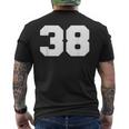 Number 38Ports Jersey Player 38 Fan Front Printarsity メンズTシャツ バックプリント