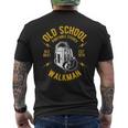 Oldchool Walkman Rocknroll And Music メンズTシャツ バックプリント