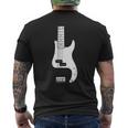 P ベースギター メンズTシャツ バックプリント