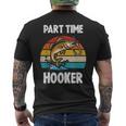 Part Time Hooker Fishing Hobbyist メンズTシャツ バックプリント